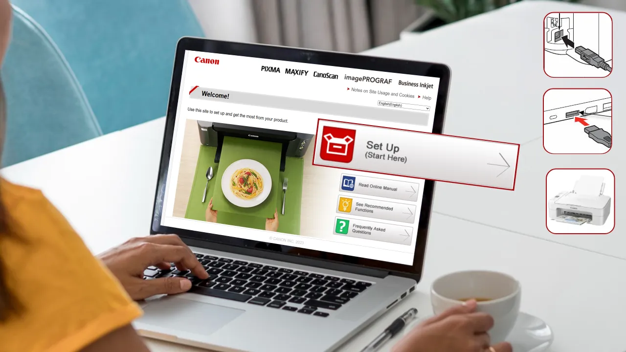 canon printer to laptop