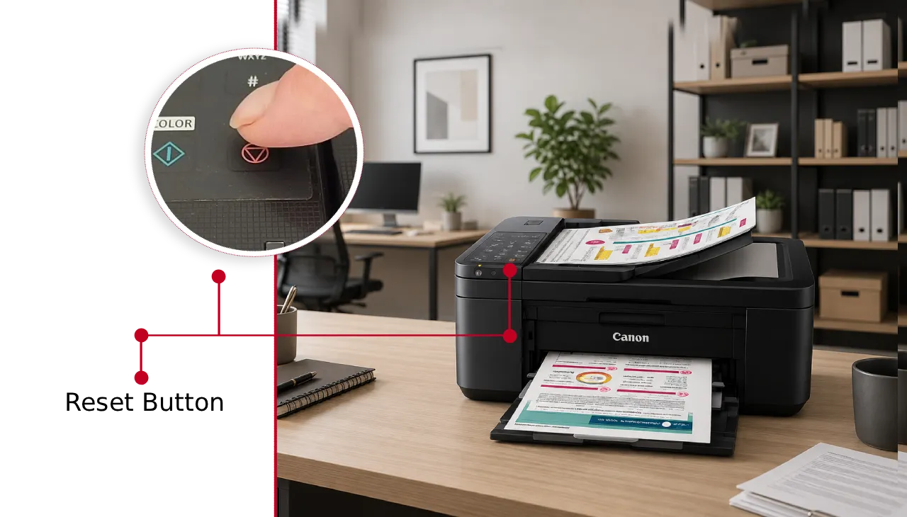 Reset Canon Printer TR4722